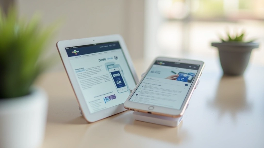 Smartphone a tablet vedle sebe s adaptivním webovým designem