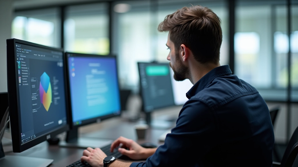 Vývojář pracující na responzivním webovém designu s otvěřenými vývojářskými nástroji